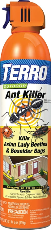 Terro T1700-6 Outdoor Ant Killer, Liquid, Spray Application, 19 oz, Aerosol Can